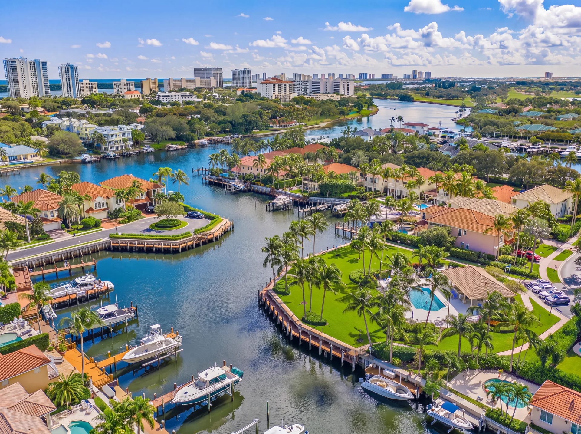 Boat and yacht detailing at a private dock in North Palm Beach, Florida
