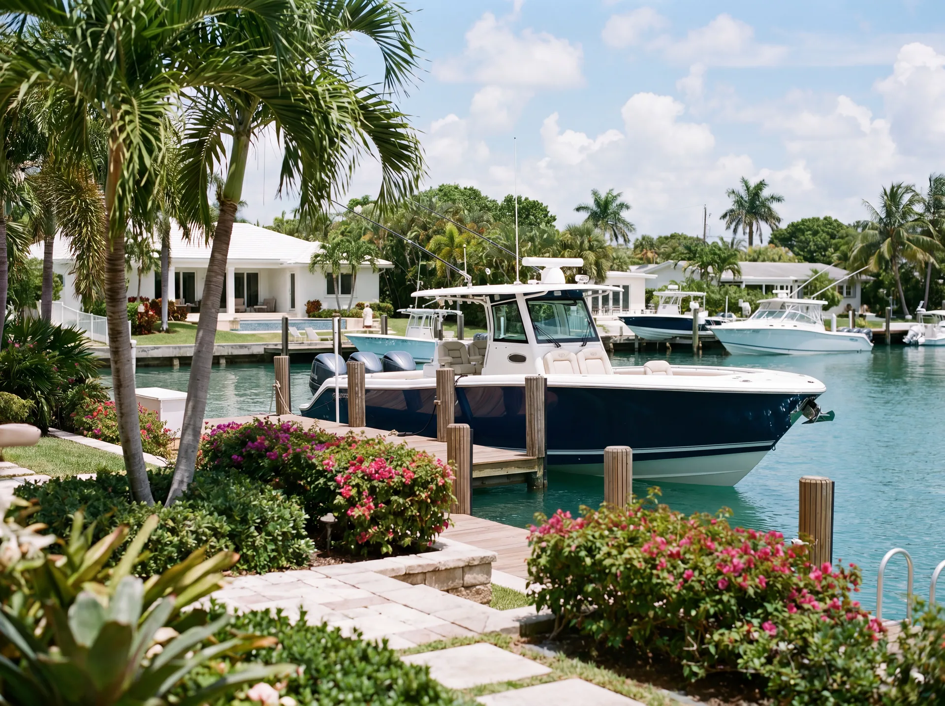 A Windward crew member detailing and protecting a boat on a bi-weekly standing schedule at a private dock
